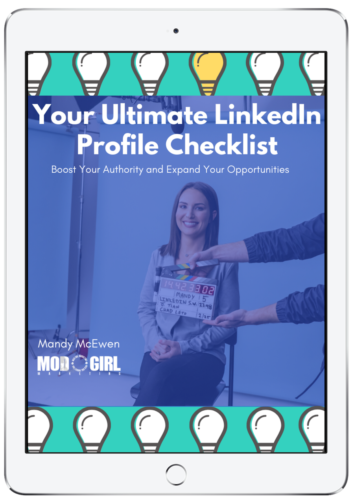 LinkedIn Checklist mod Girl Cover LinkedIn Checklist mod Girl Cover